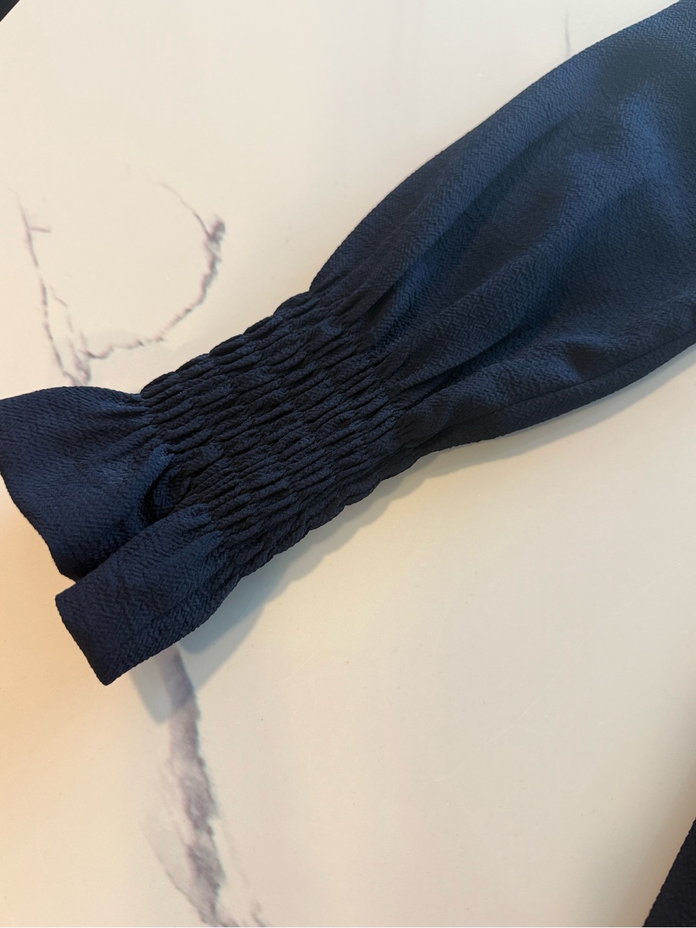 Sandro Navy Long-Sleeve Button Front Dress - Picture 5 of 5